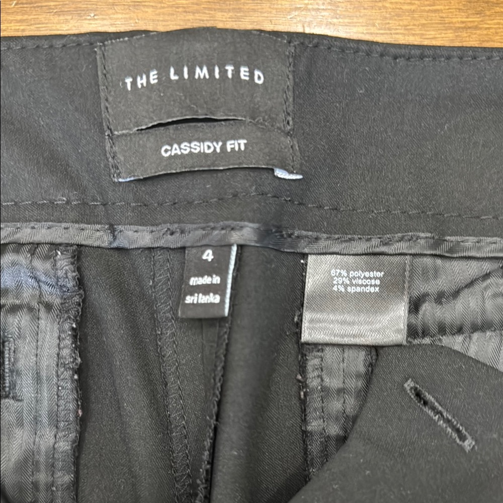 The Limited Cassidy Fit Black Trousers